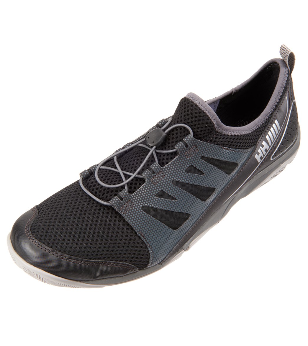 Helly Hansen Men's Aquapace 2 Water Shoes - Jet Black/Charcoal/Silver/New Light Grey 7.5 - Swimoutlet.com