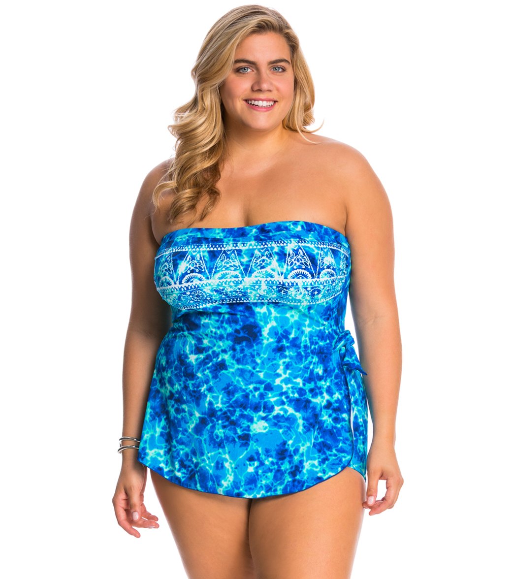 plus size sarong swimwear