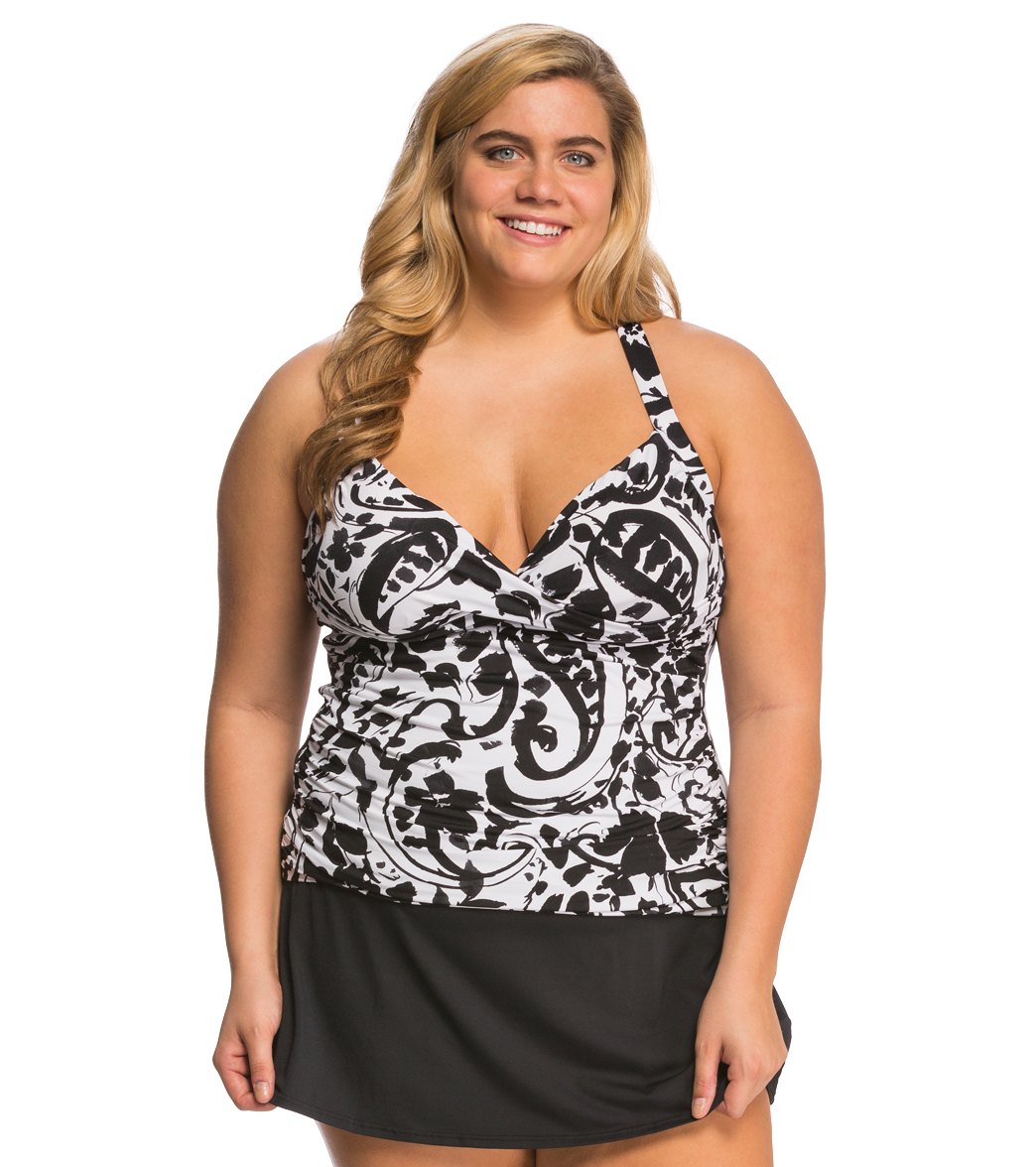 anne cole plus size tankini