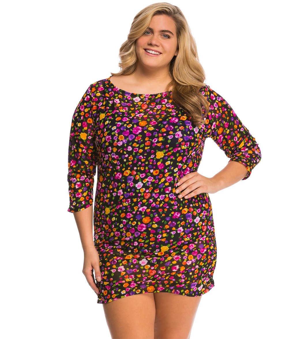 plus size swim tunic