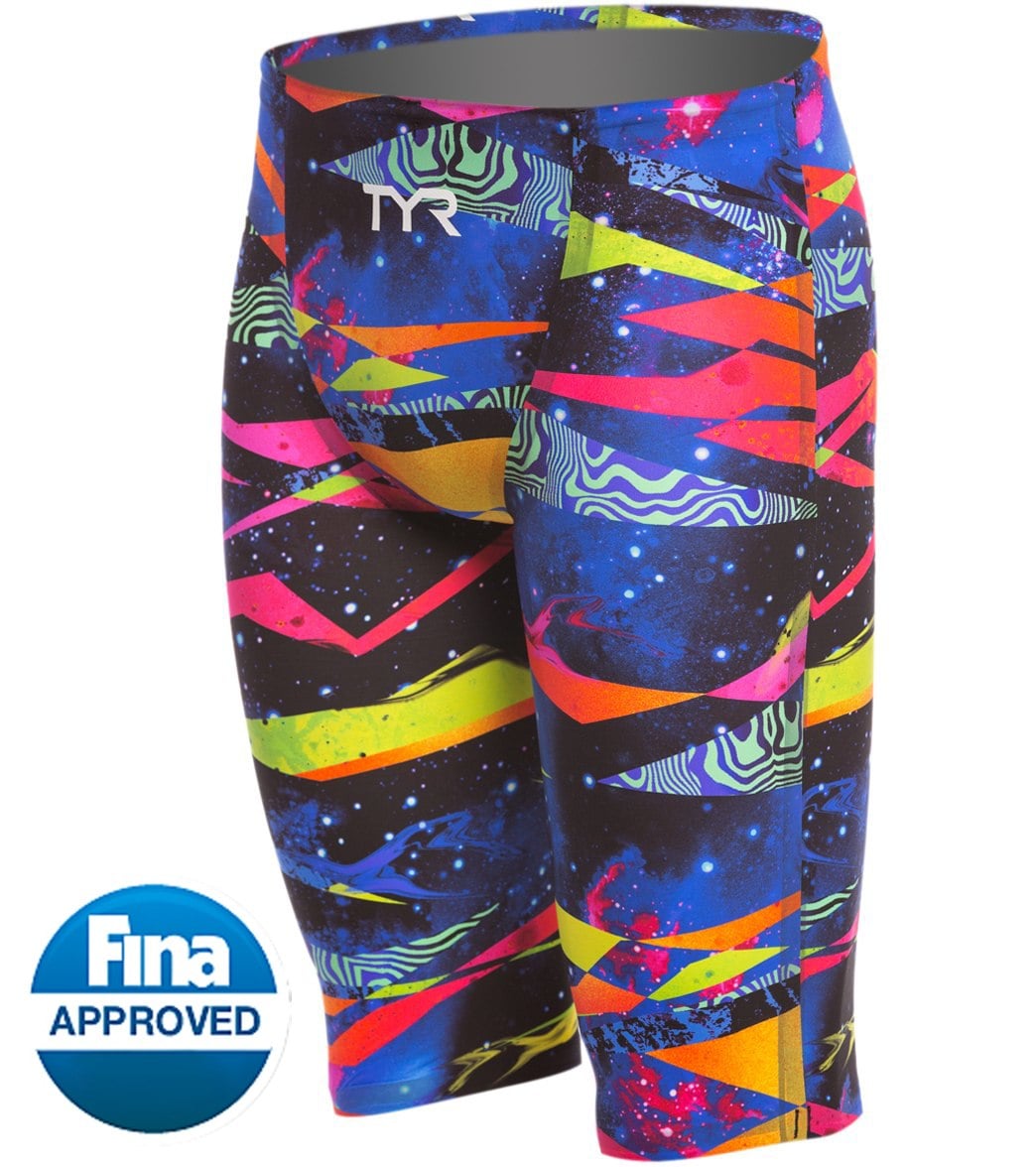 TYR Men's Avictor Omaha Nights High Waist Jammer Tech Suit Swimsuit at