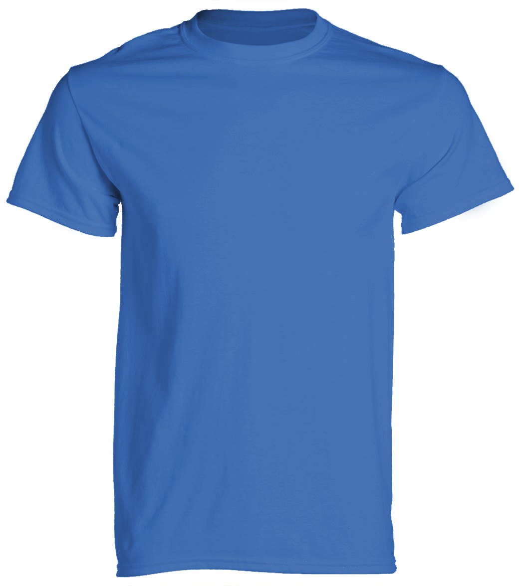 Men's Cotton Short Sleeve T-Shirt - Royal Blue X-Small - Swimoutlet.com
