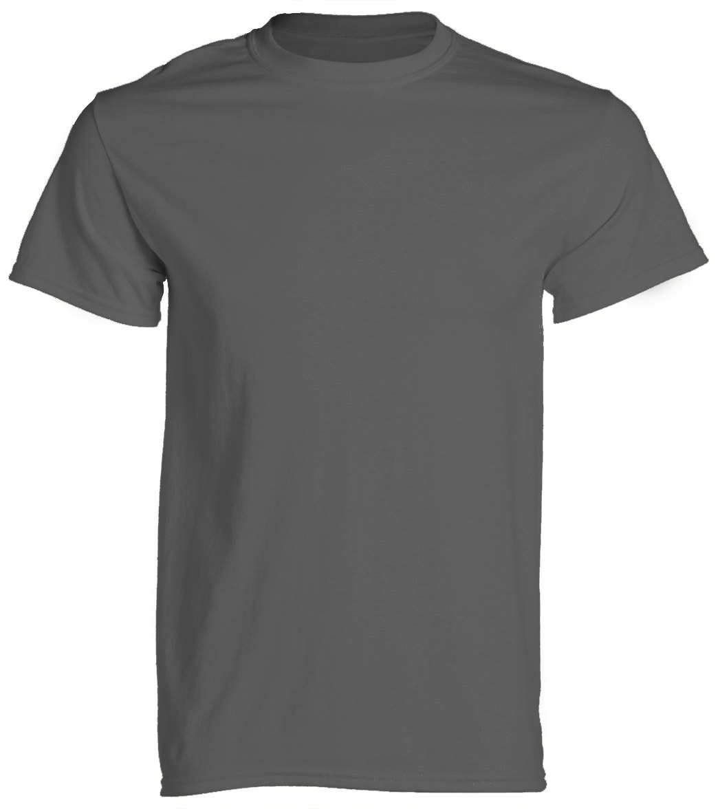 Men's Cotton Short Sleeve T-Shirt - Charcoal X-Small - Swimoutlet.com