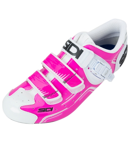 pink sidi cycling shoes