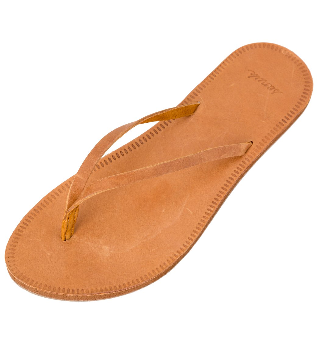 Sanuk Women's Slim Sadie Leather Flip Flop At SwimOutlet.com