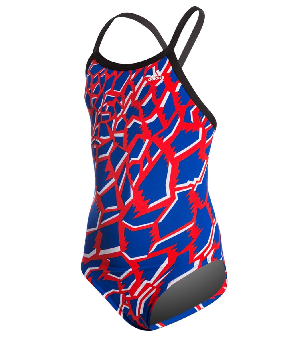 Adidas Youth Primal Vortex Back One Piece Swimsuit at SwimOutlet.com ...