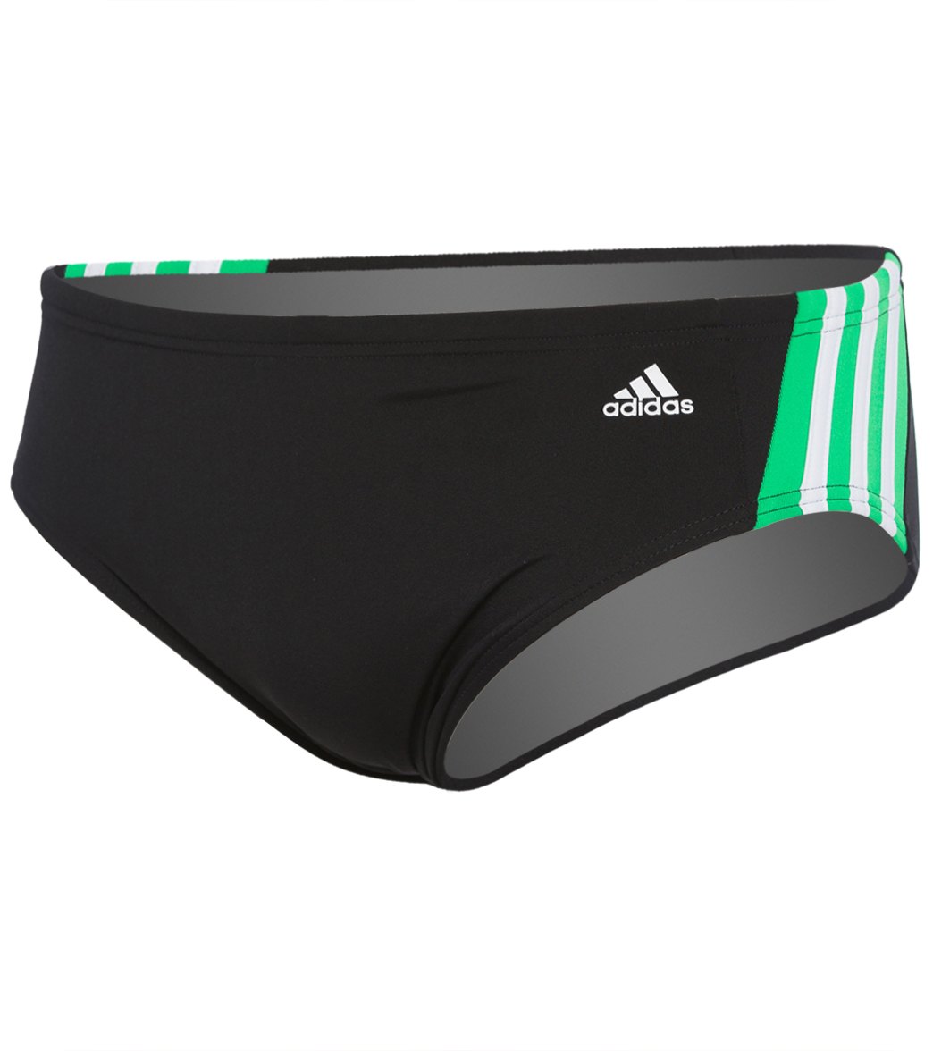 Adidas Solid Splice Brief Swimsuit at