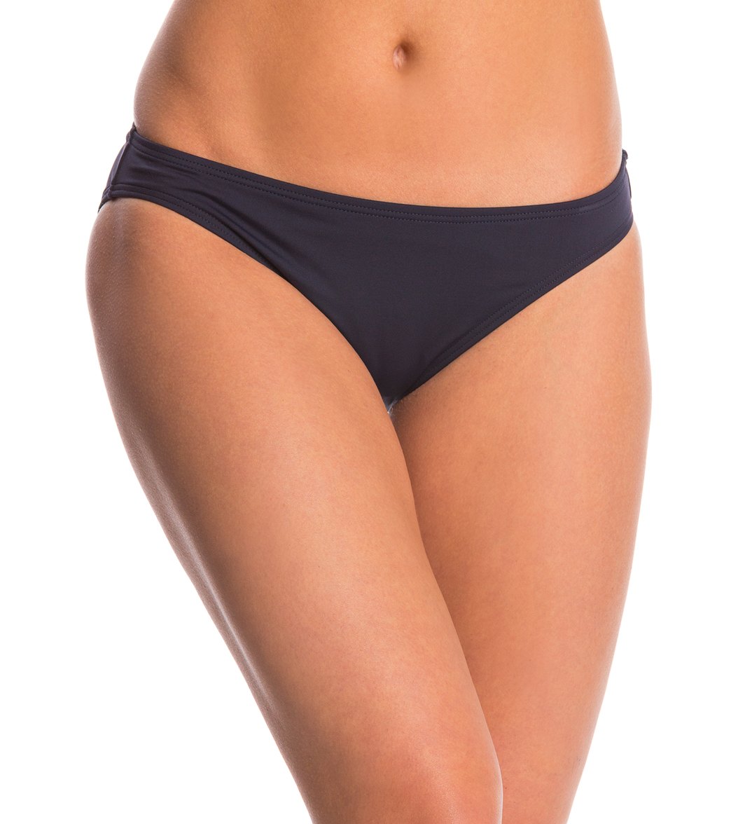 Michael Kors Swimwear Essentials Bikini Bottom - New Navy X-Small Nylon/Spandex - Swimoutlet.com