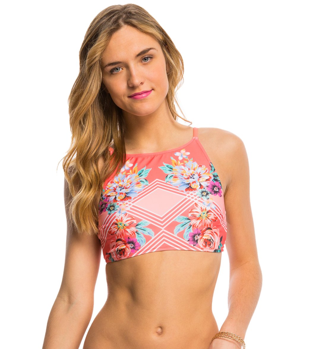 MINKPINK Swimwear Bloomin Beach Apron Bikini Top at