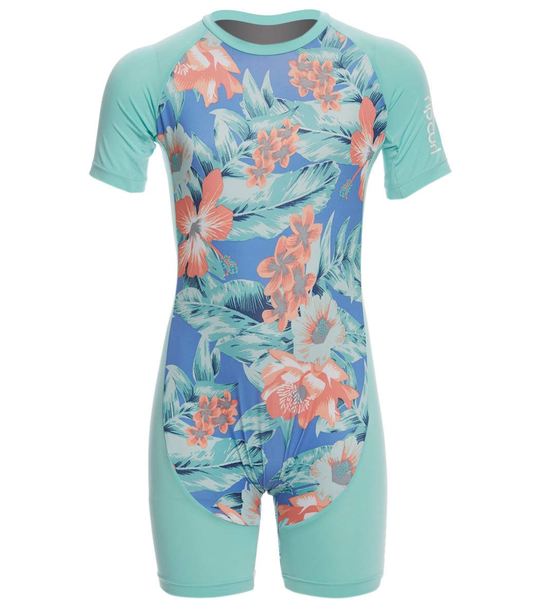 Rip Curl Girl's Tiny Dolphin Short Sleeve Springsuit at SwimOutlet.com