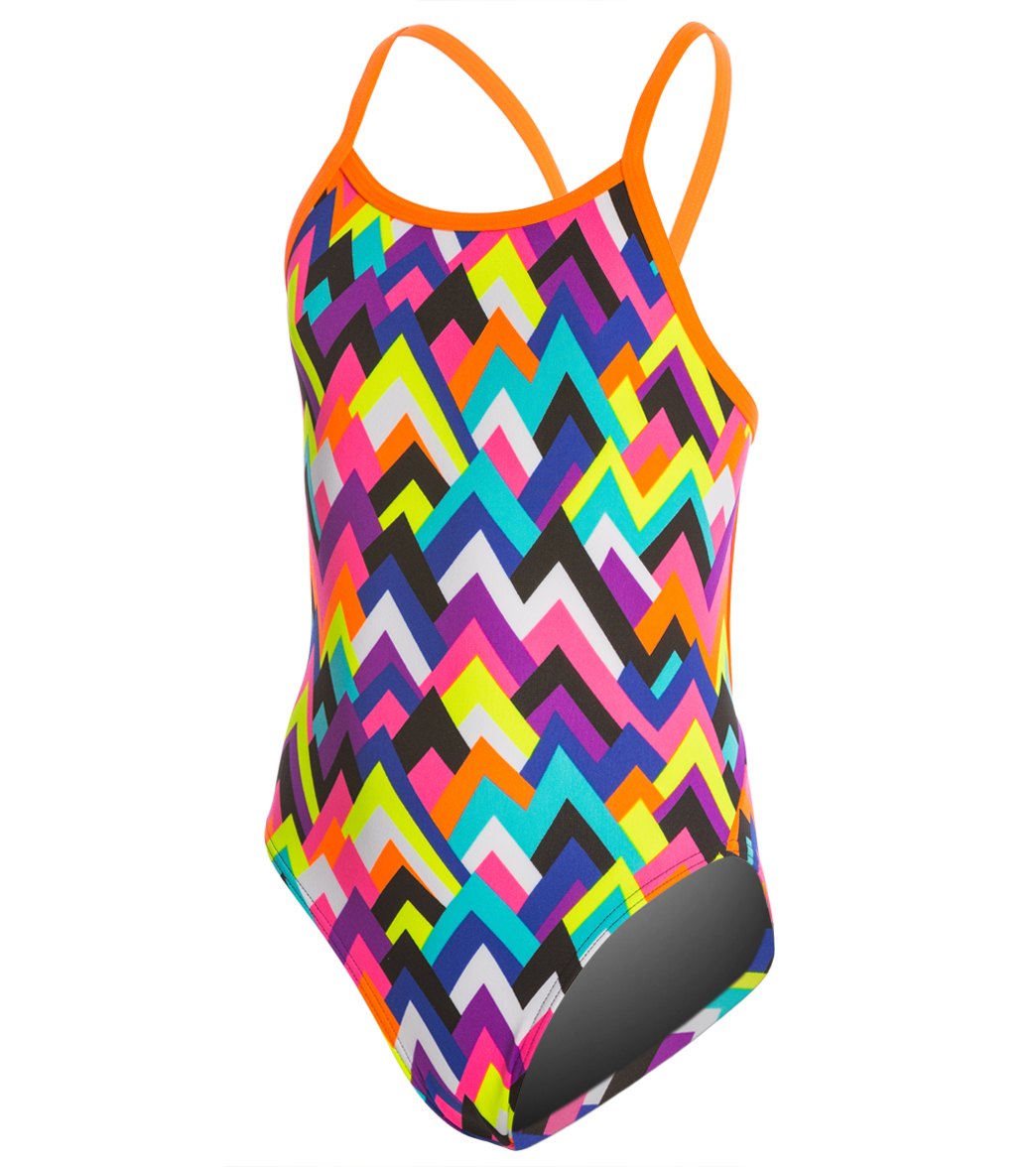 Funkita Girls' Tip Top Single Strap One Piece Swimsuit at SwimOutlet ...