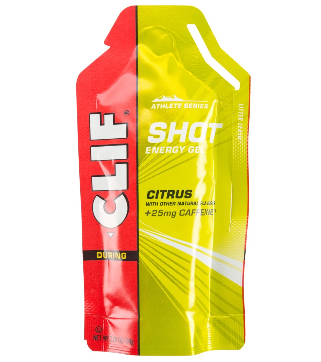 Clif Bar Shot Energy Gel Single - Citrus With Caffeine - Swimoutlet.com