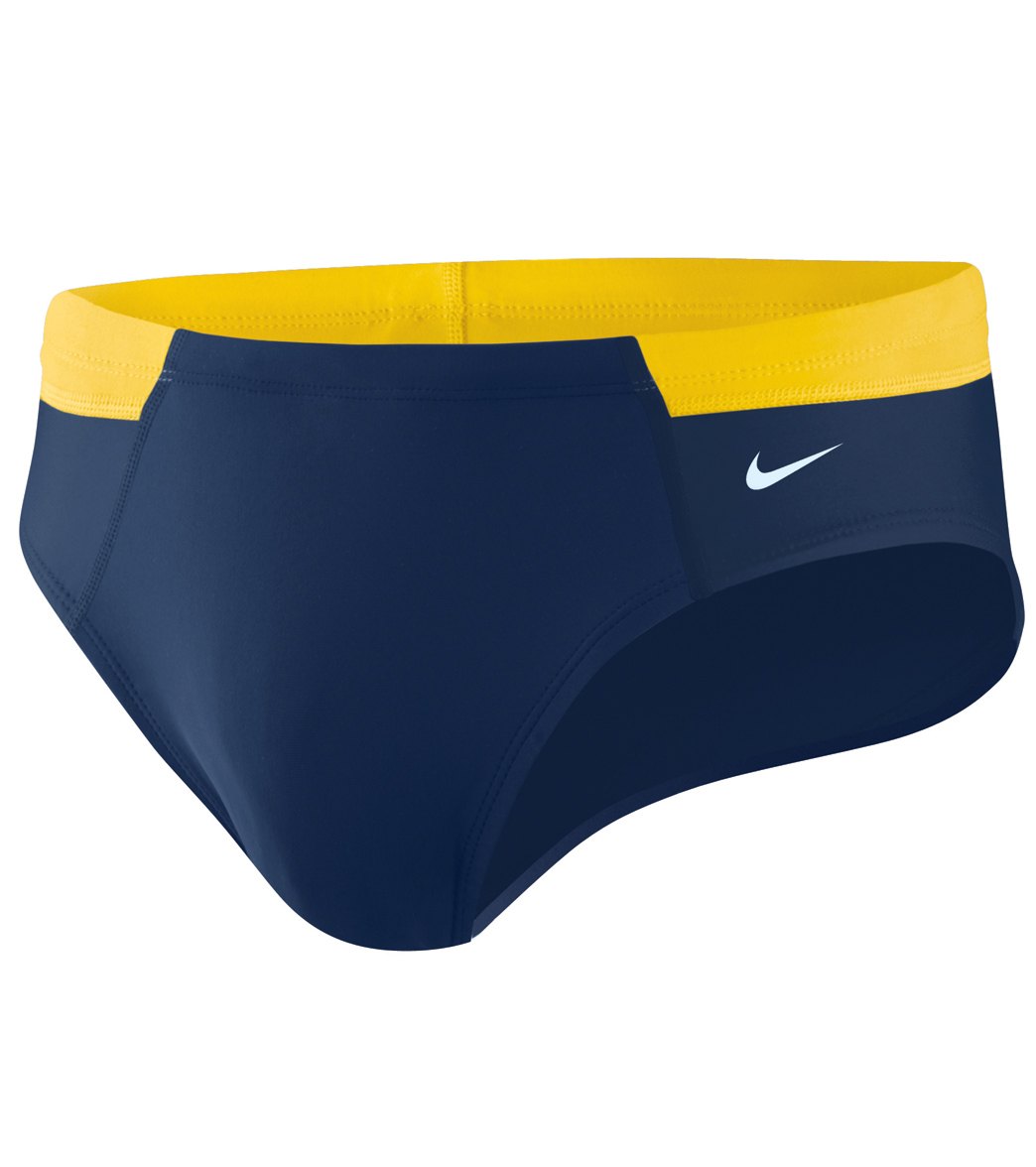 Nike Boys' Victory Color Block Brief Swimsuit - Varsity Maize 24 - Swimoutlet.com
