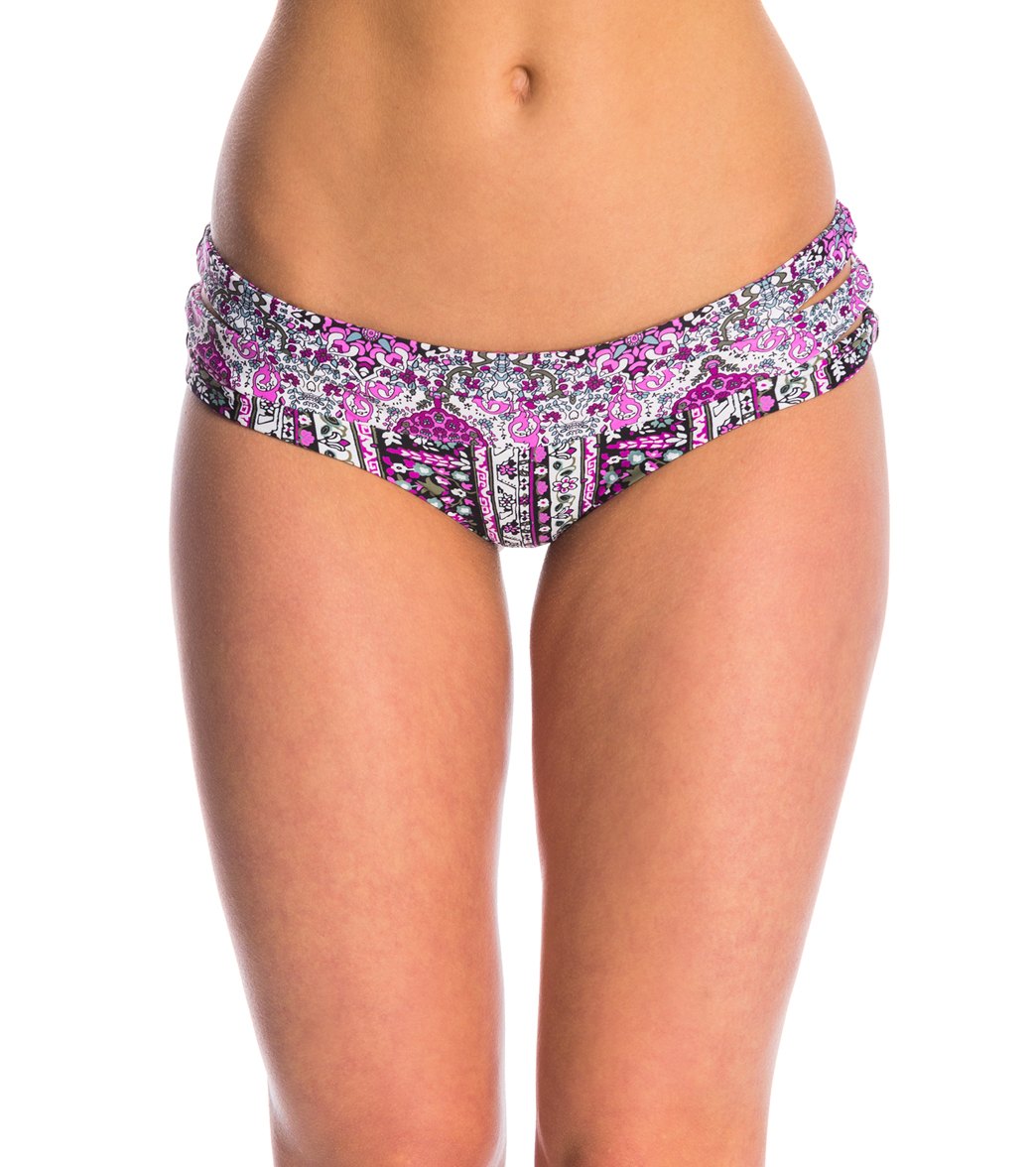O'neill Swimwear Mandala Three Piece Hipster Bikini Bottom - Raspberry Xl Elastane/Polyamide - Swimoutlet.com