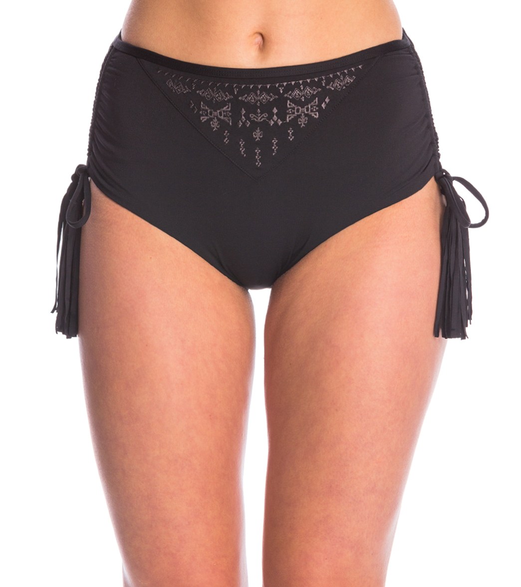 O'neill Swimwear Cynthia Vincent Attunga High Waist Bikini Bottom - Black X-Small Elastane/Polyamide - Swimoutlet.com