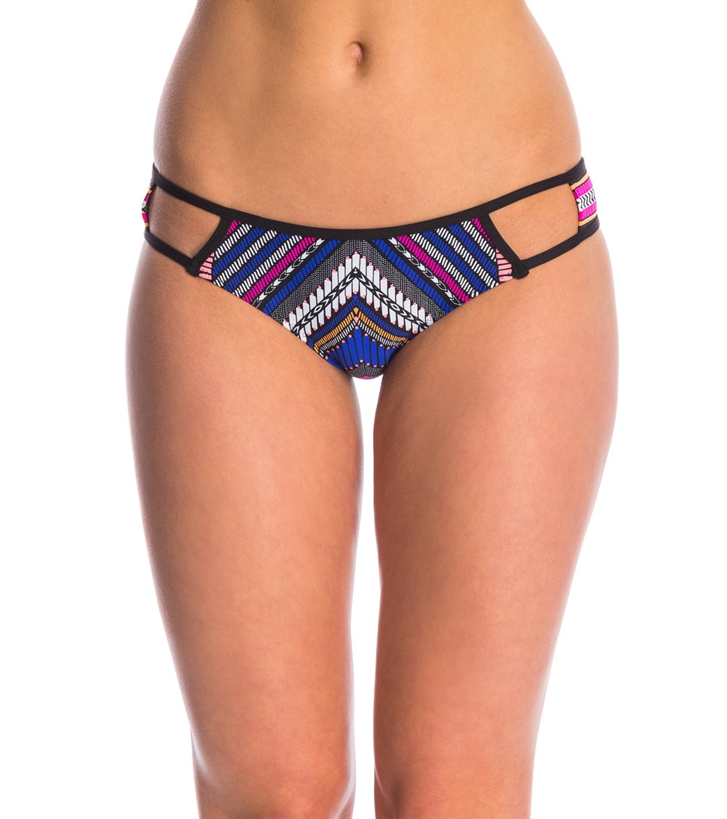 Rip Curl Swimwear Sun Warrior Luxe Hipster Bikini Bottom - Dazzling Blue Xl Elastane/Polyamide - Swimoutlet.com