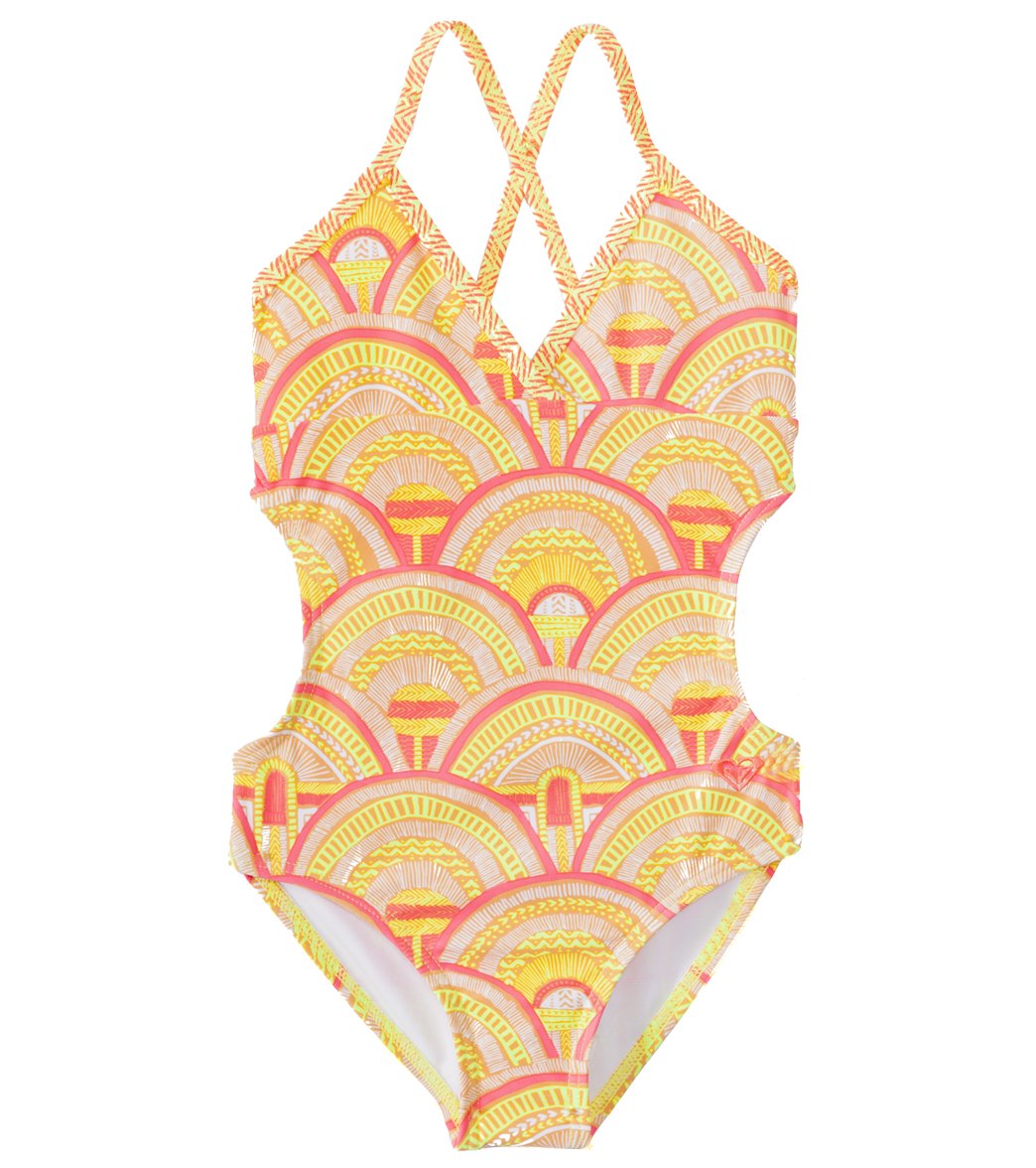 Roxy Girls' Sunrise Summer One Piece Swimsuit (7-16) at SwimOutlet.com