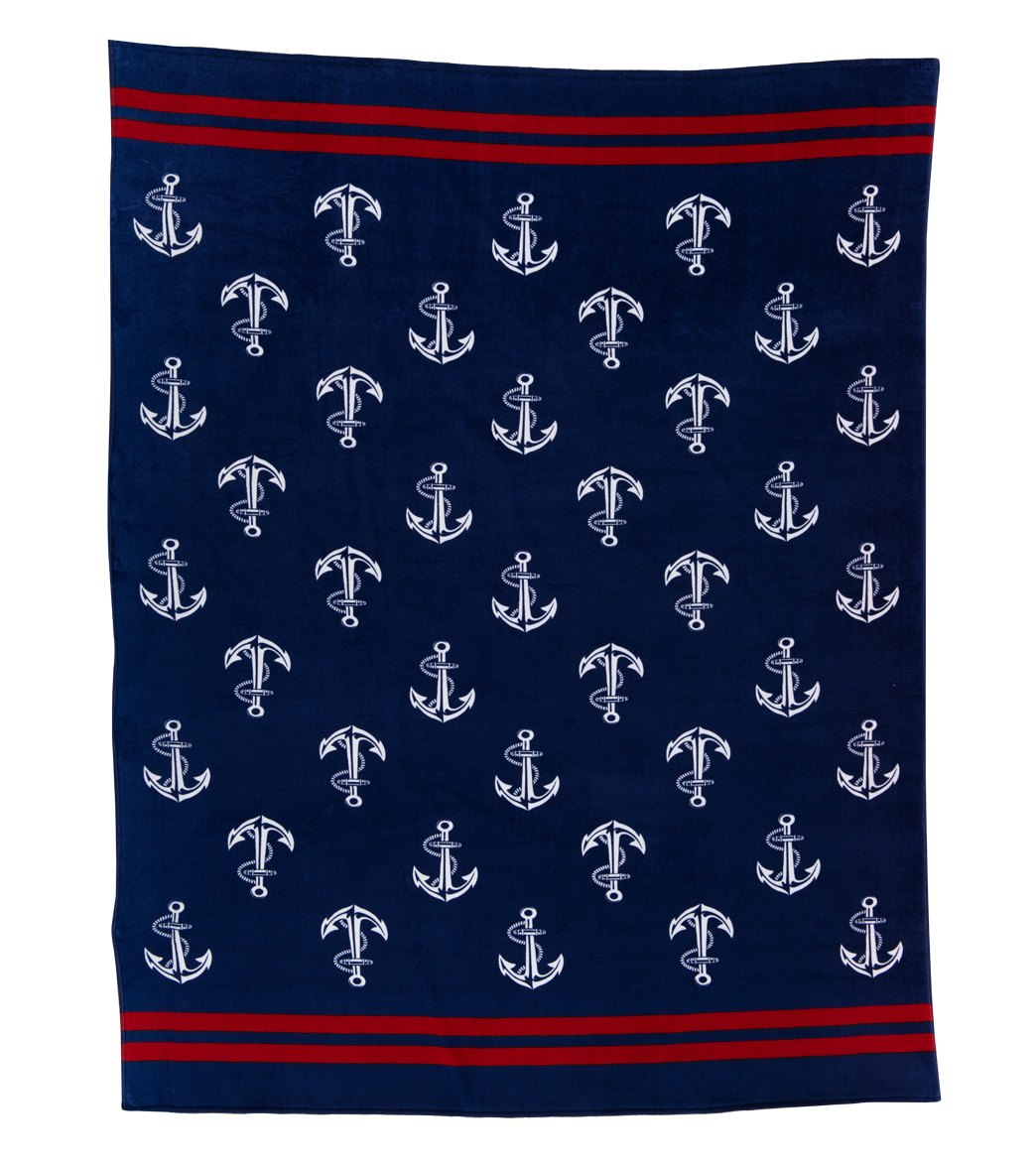 Dohler Stripes /& Anchor Towel,58X74