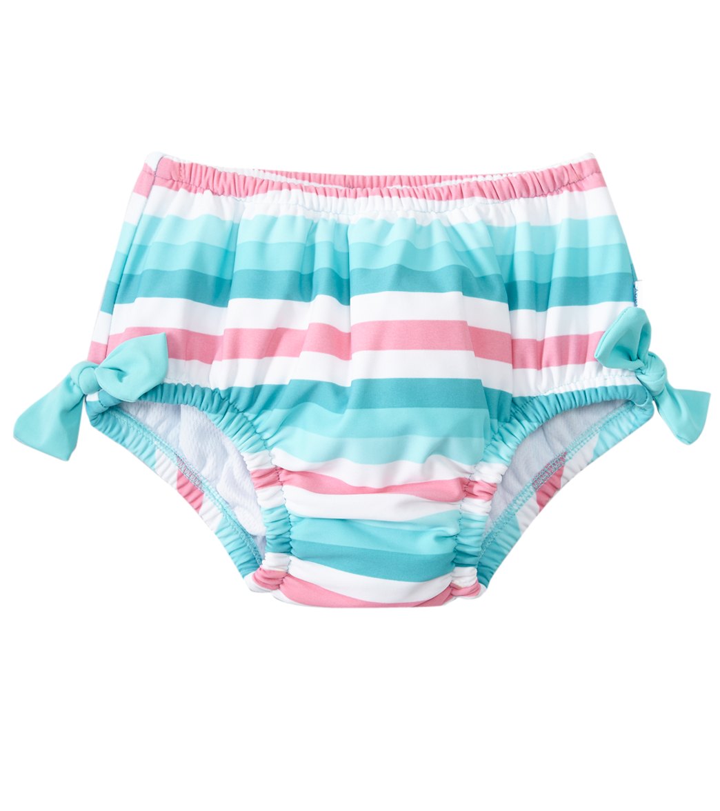 iPlay Girls' Classic Bow Swimsuit Bottom w/Builtin Swim Diaper (Baby