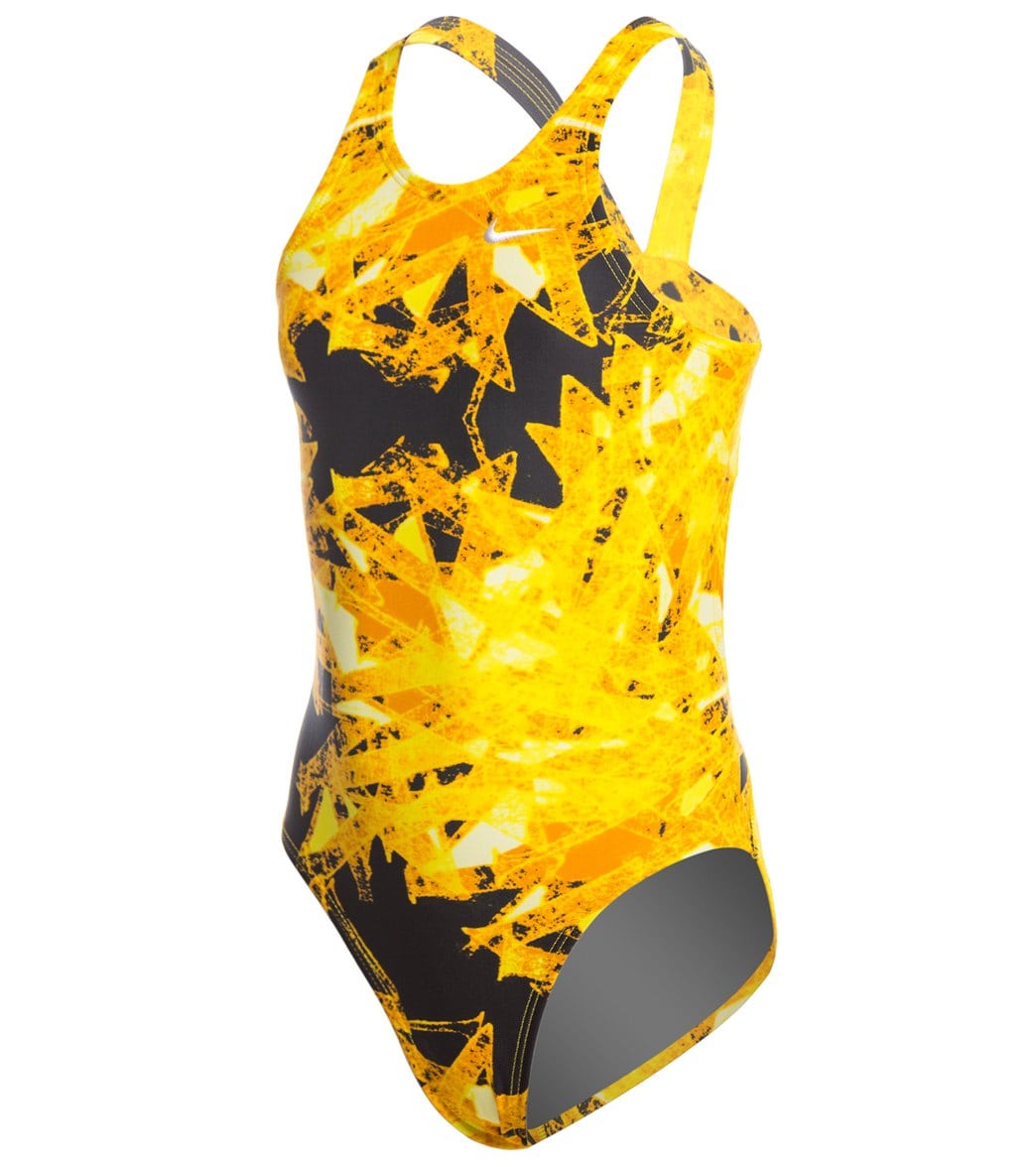 Nike Youth Gemstone Fastback Tank One Piece Swimsuit at