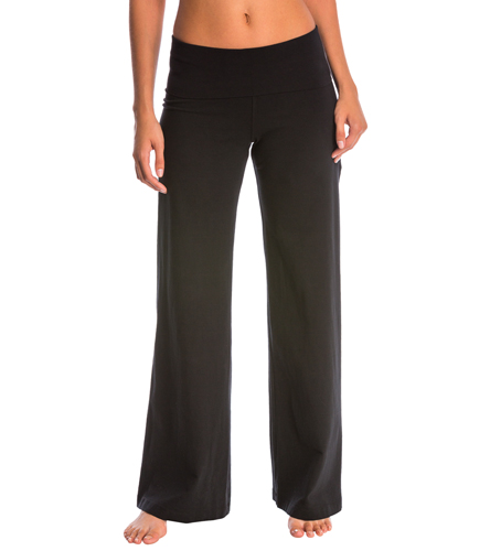 Hard Tail Contour Rolldown Wide Leg Yoga Pants at YogaOutlet.com - Free ...