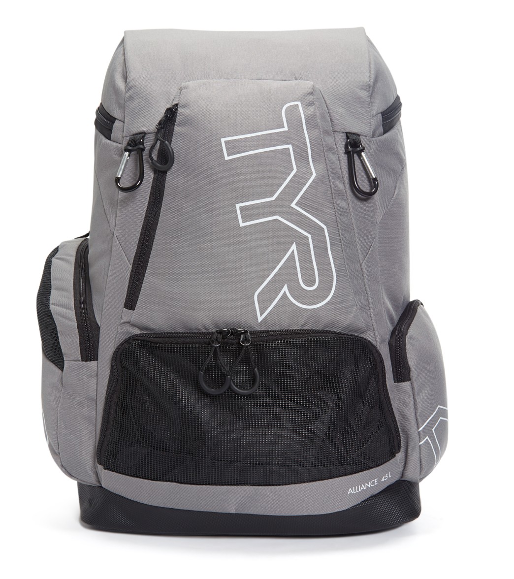 TYR Alliance 45L Backpack - Grey Nylon - Swimoutlet.com