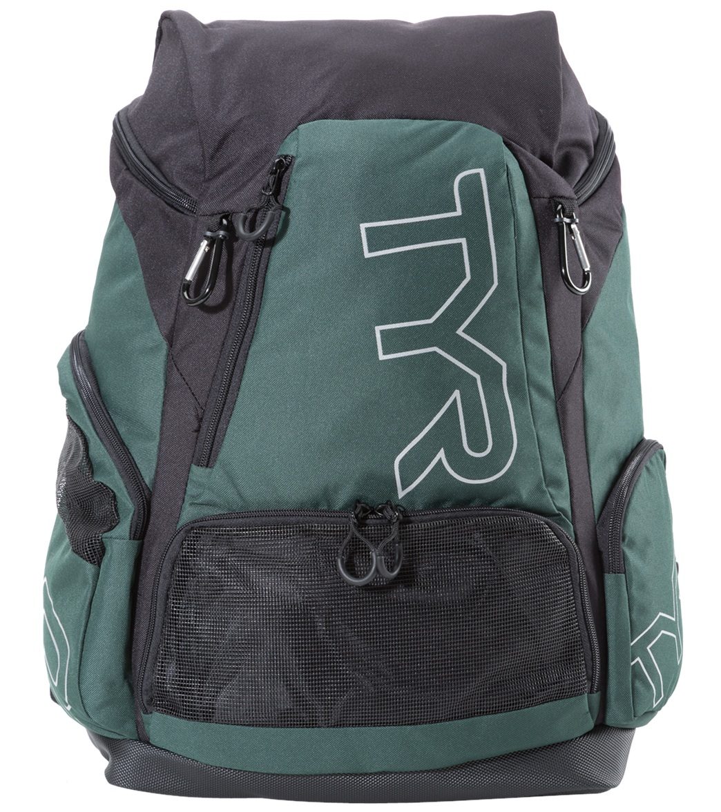 TYR Alliance 45L Backpack - Evergreen/Black Nylon - Swimoutlet.com