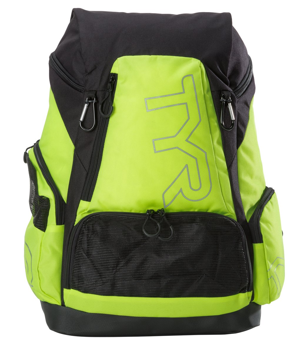 TYR Alliance 45L Backpack - Fluorescent Yellow/Black Nylon - Swimoutlet.com