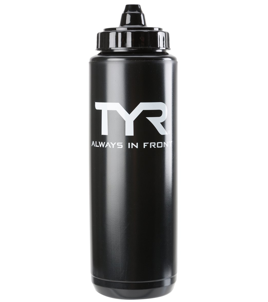 TYR Water Bottle - Black - Swimoutlet.com