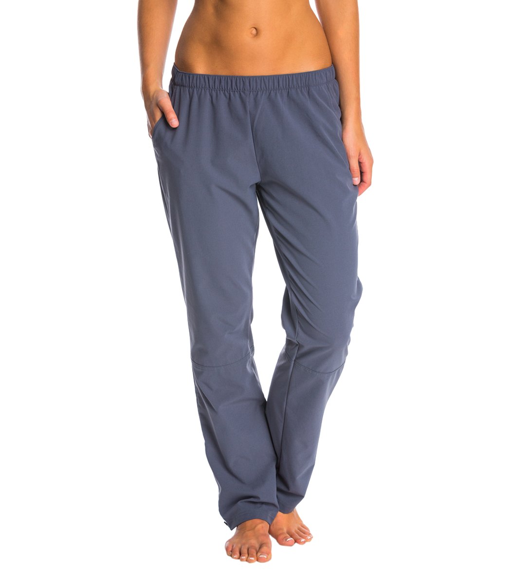 Speedo Women's Tech Warm Up Pants - Dark Granite Xl Polyester - Swimoutlet.com