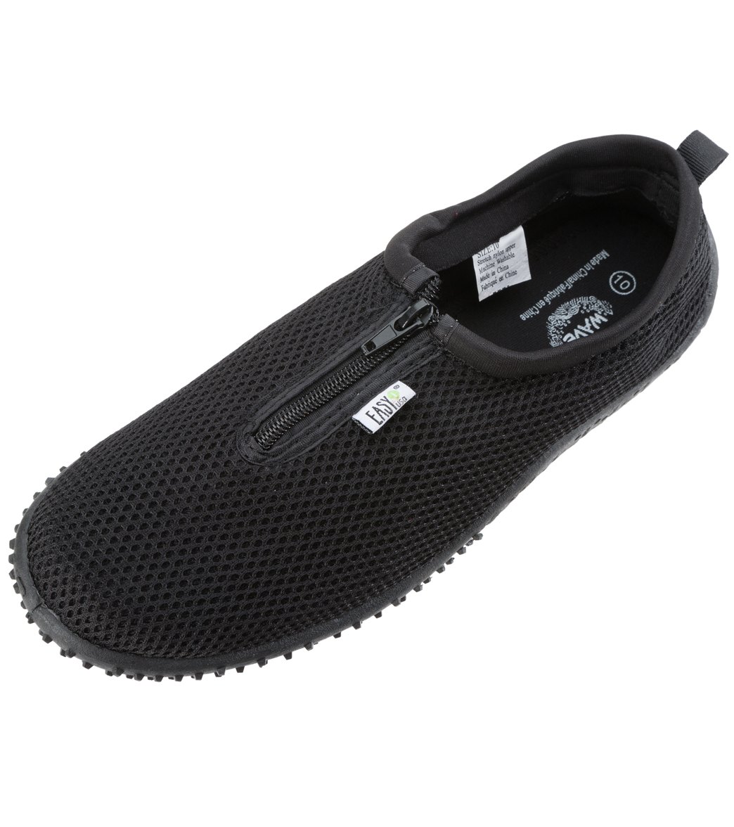 Easy Usa Men's Zipper Water Shoe - Black 11 - Swimoutlet.com