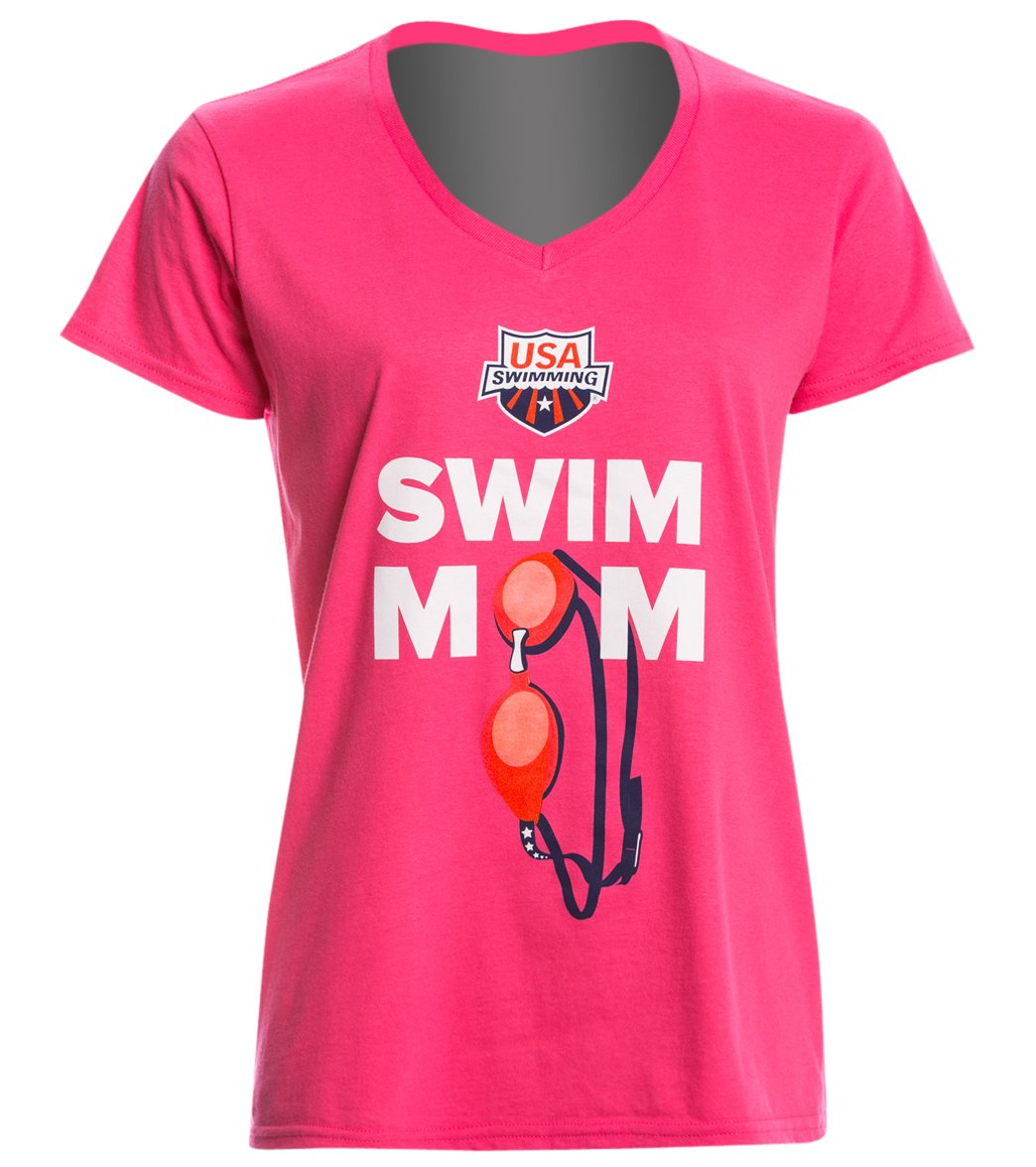 Usa Swimming Womens Swim Mom V Neck T Shirt At