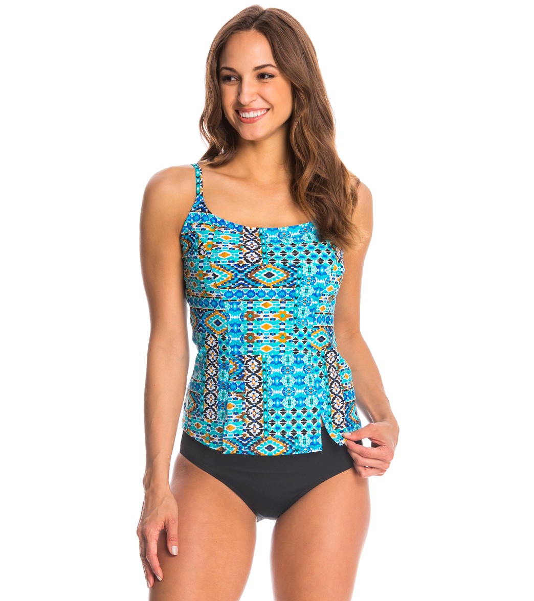 Ceeb Beach Party Princess Seam Tankini Top at SwimOutlet.com