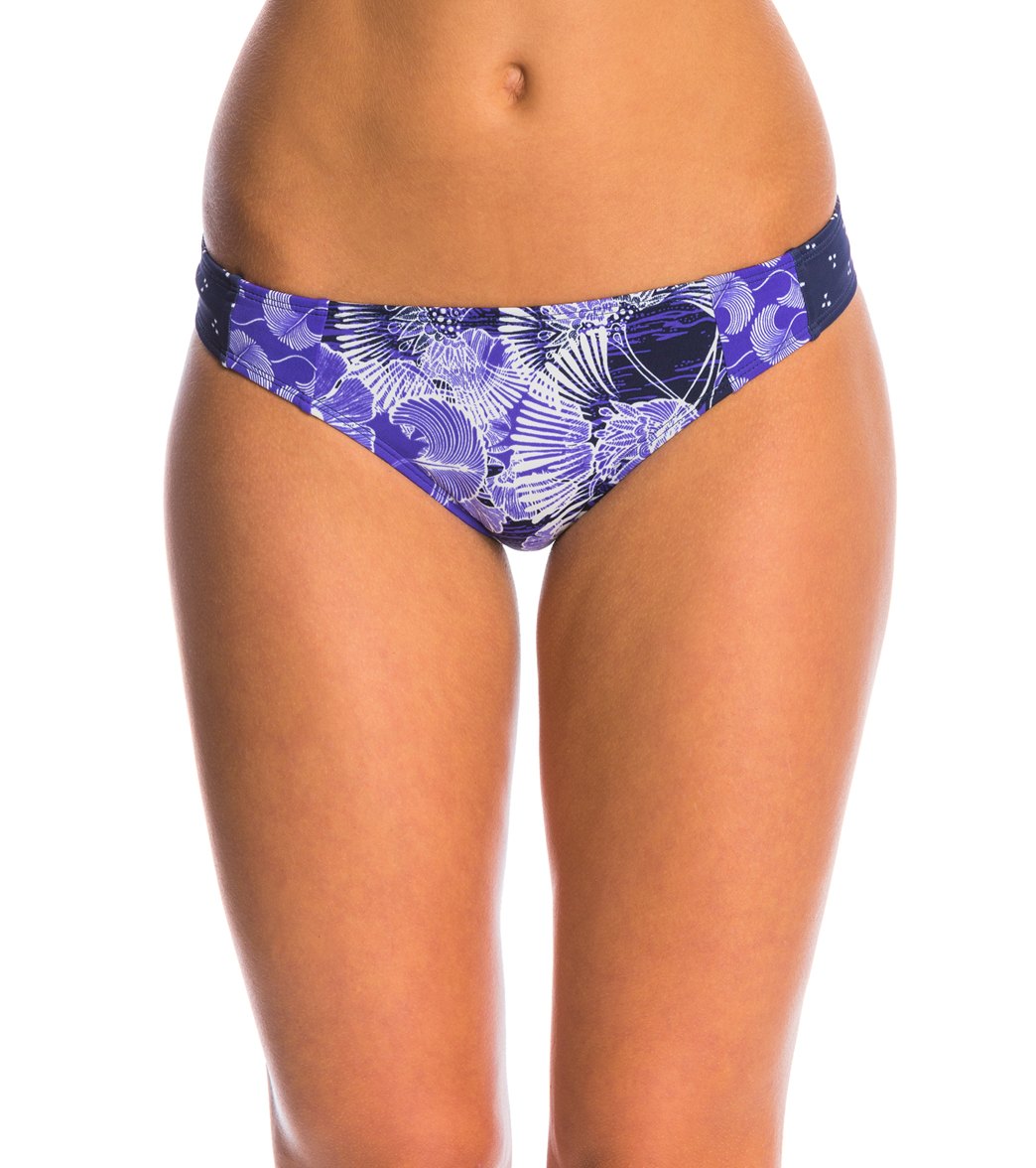 Roxy Perpetual Water Surfer Bikini Bottom - Flower Ink Large Elastane/Polyamide - Swimoutlet.com
