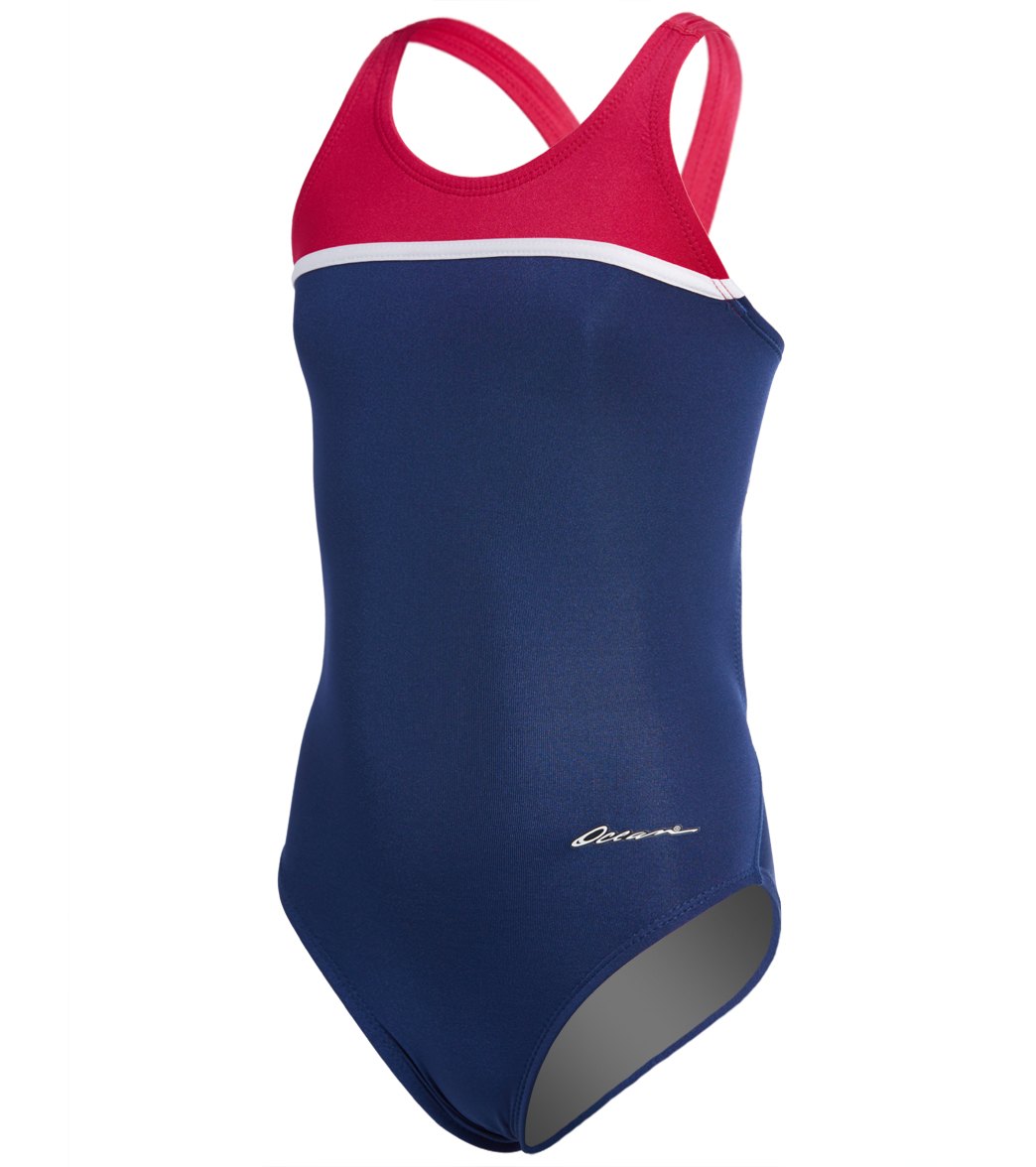 Dolfin Ocean Racing By Dolfin Youth Color Block HP Back One Piece ...