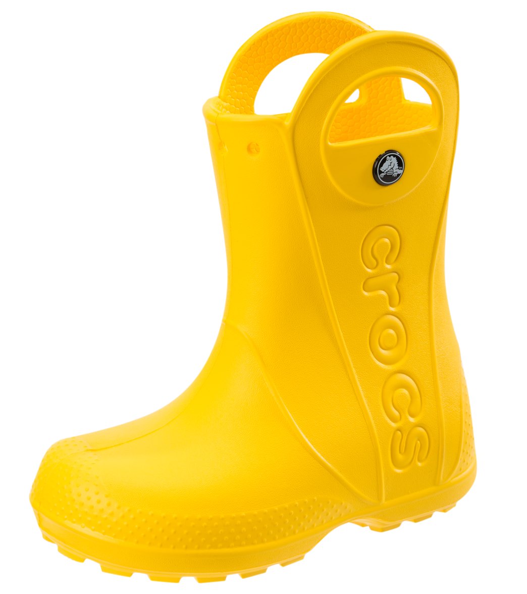 Crocs Kids' Handle It Rain Boot Toddler//Big Kid - Yellow 11 - Swimoutlet.com