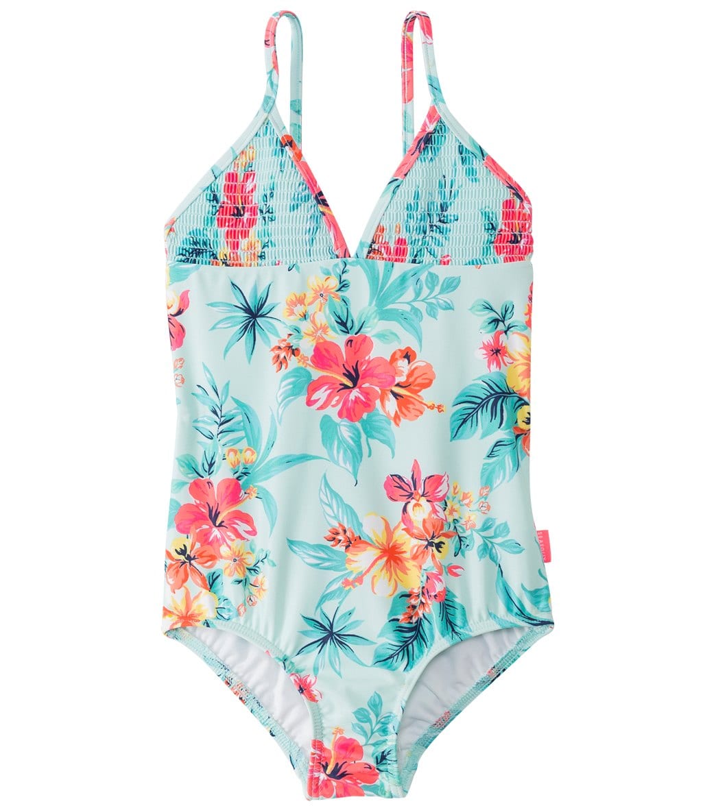 Seafolly Girls' Luau Lu Lu Tank One Piece Swimsuit (2T-7) at SwimOutlet ...