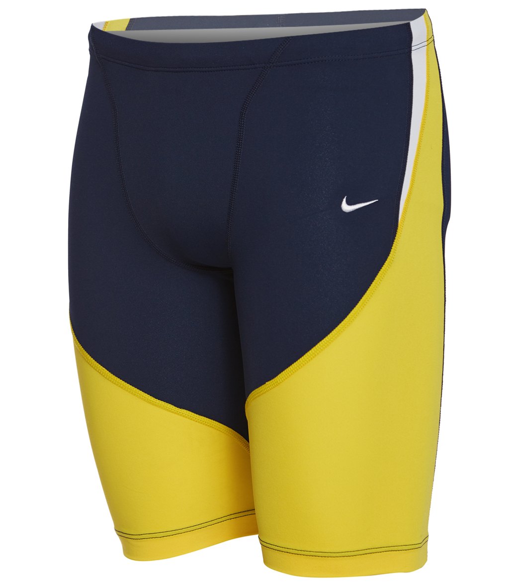 Nike Men's Color Surge Swimsuit Jammer - Varsity Maize 26 Polyester/Pbt - Swimoutlet.com