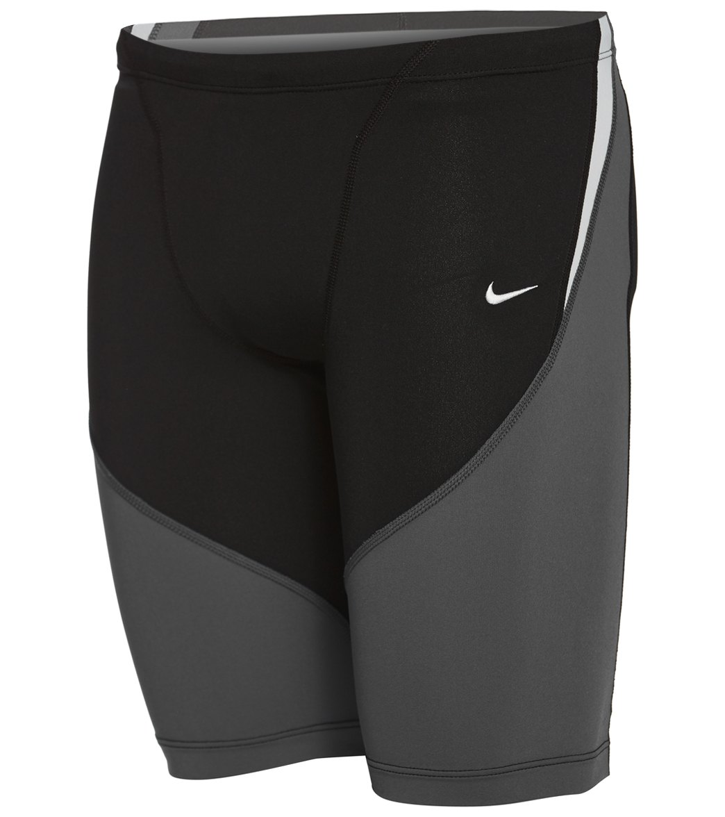 Nike Men's Color Surge Swimsuit Jammer - Black 28 Polyester/Pbt - Swimoutlet.com