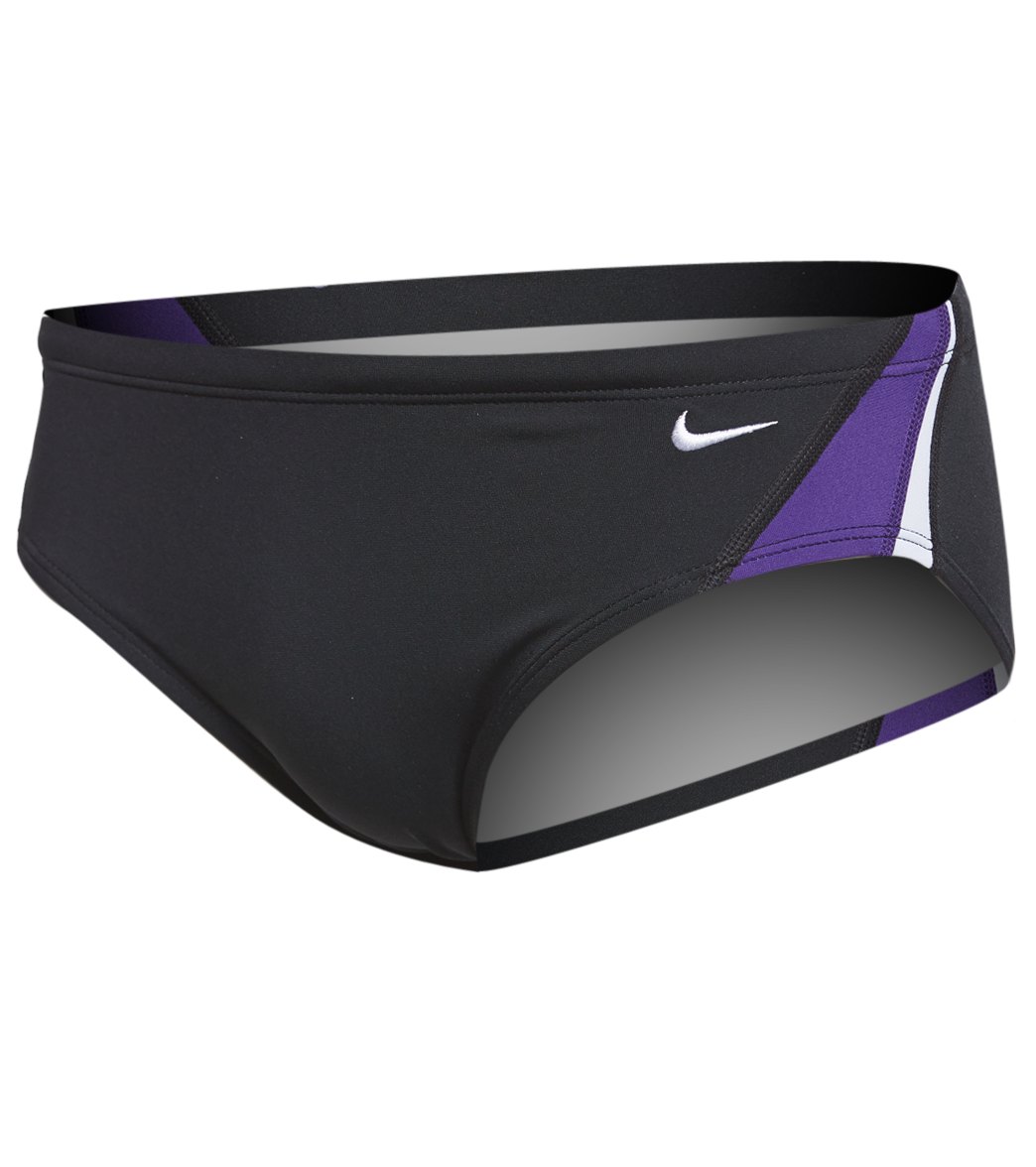 Nike Men's Color Surge Brief Swimsuit - Court Purple 28 Polyester/Pbt - Swimoutlet.com