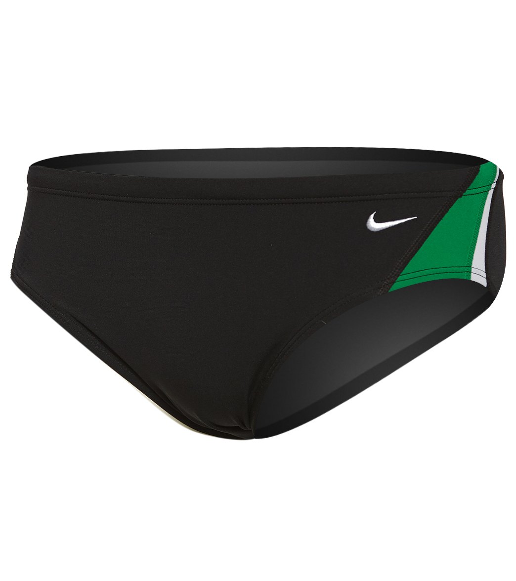 Nike Men's Color Surge Brief Swimsuit - Court Green 28 Polyester/Pbt - Swimoutlet.com