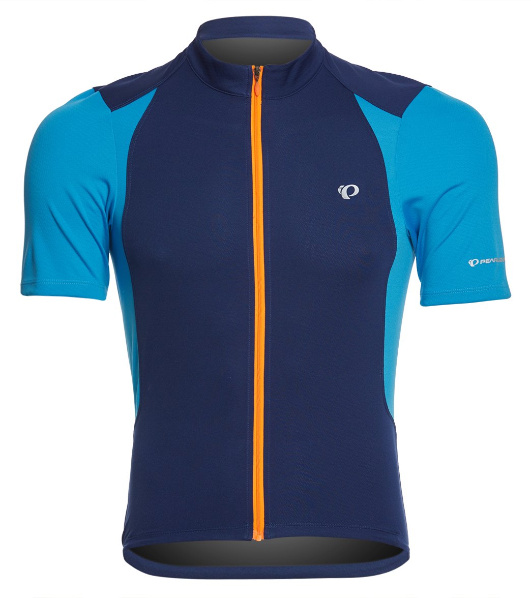 Pearl Izumi Men's Select Pursuit Cycling Jersey - Blue Depths/Bel Air Small Polyester - Swimoutlet.com