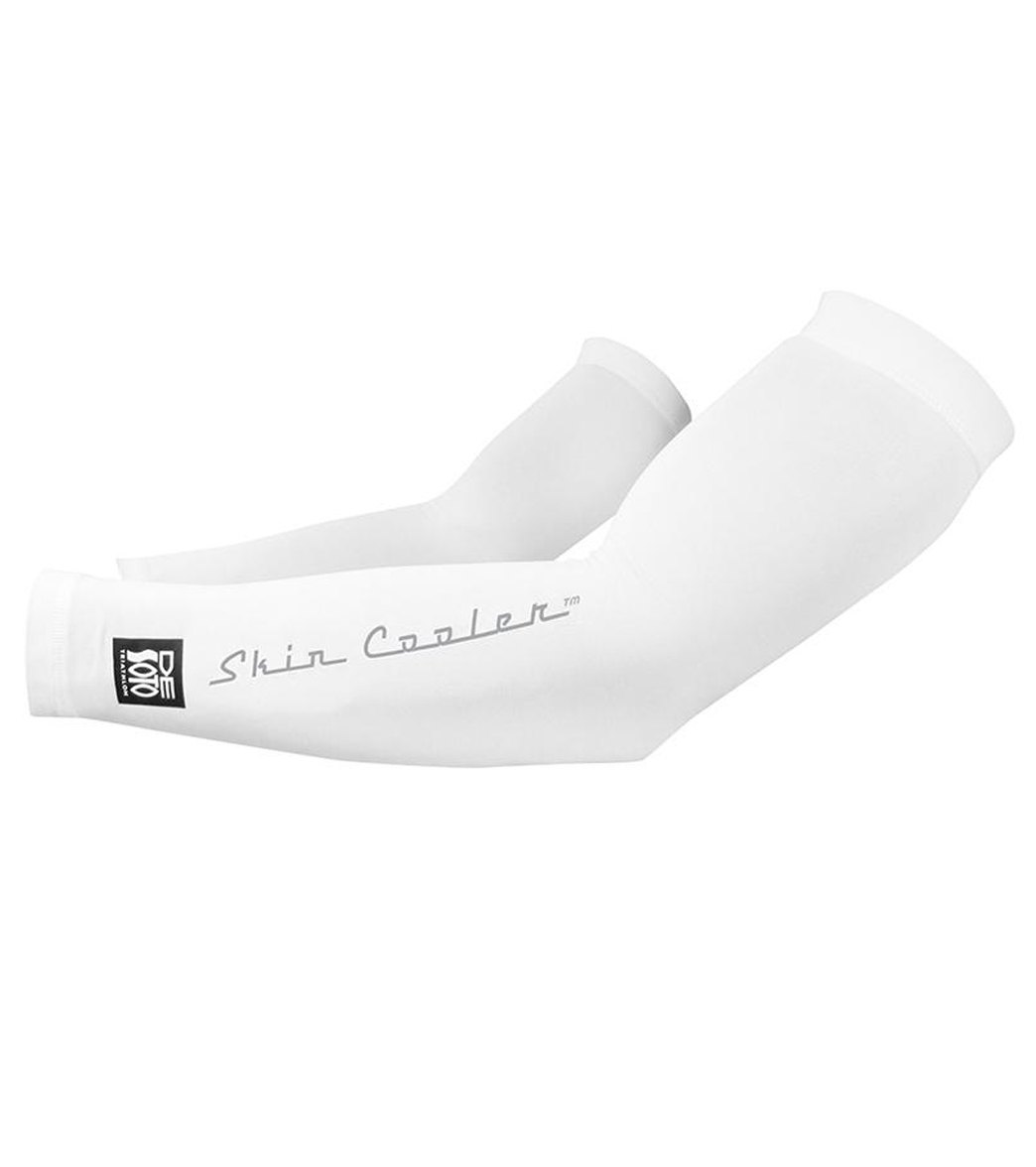 Desoto Skin Cooler 90 Arm Coolers - White Medium Polyester/Elastane - Swimoutlet.com