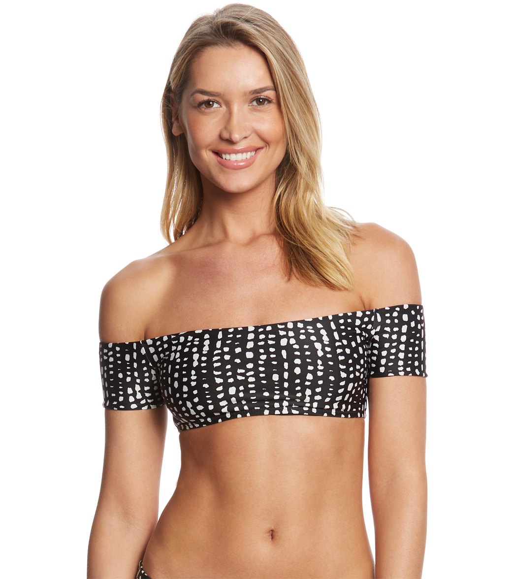 Vix Swimwear Dots Shoulder Bikini Top at SwimOutlet.com - Free Shipping