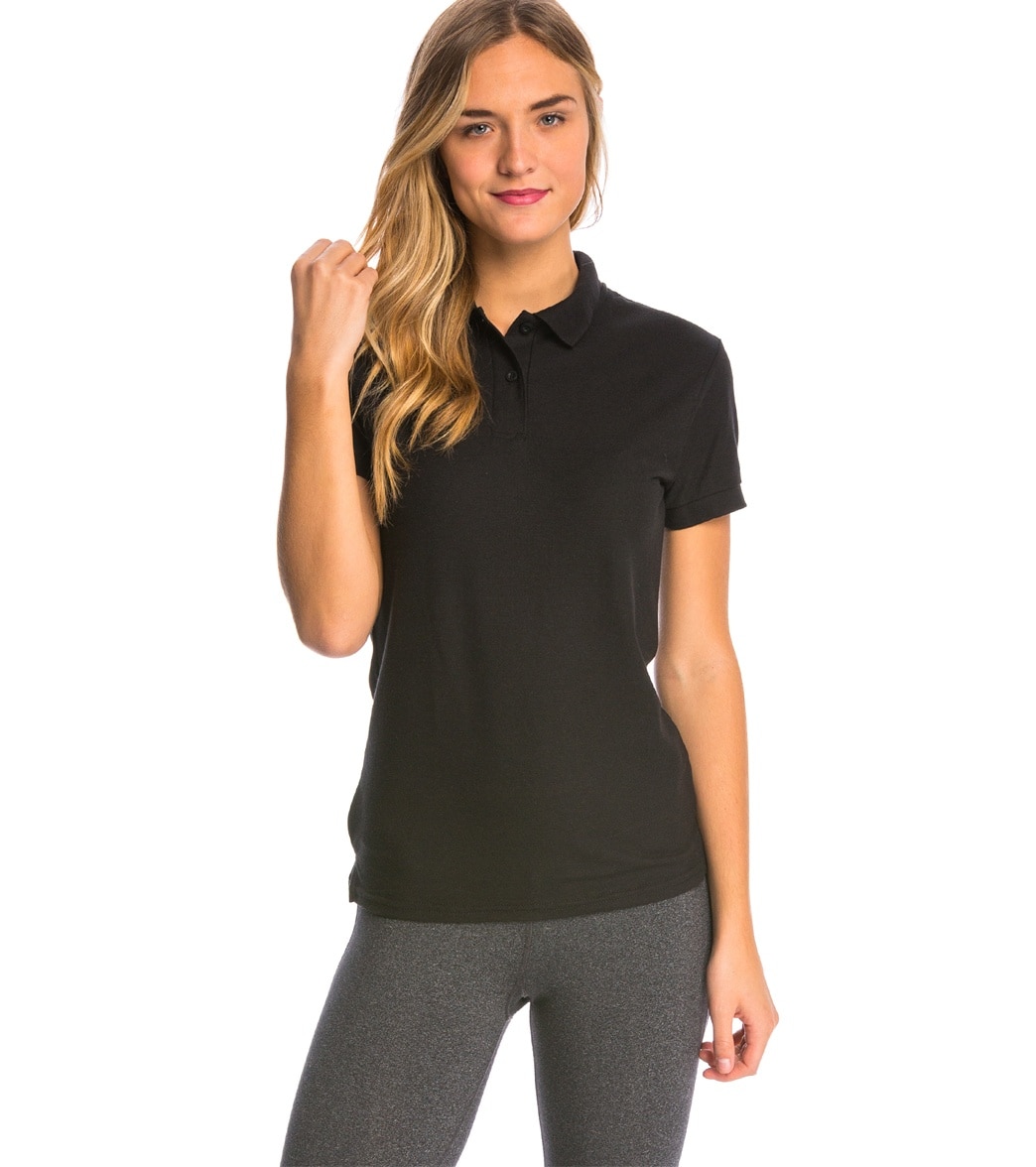 womens pique polo