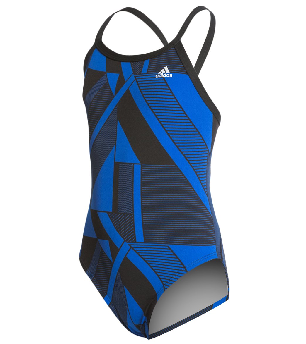 Adidas Girls' Sport DNA Vortex Back One Piece Swimsuit at SwimOutlet