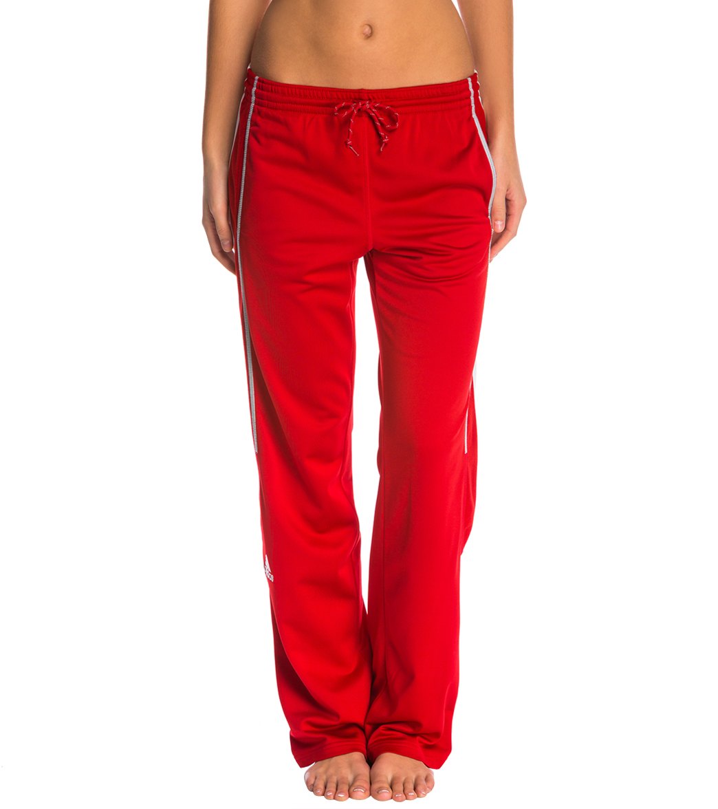 Adidas Women's Utility Warm Up Pants - Red Xl Polyester - Swimoutlet.com