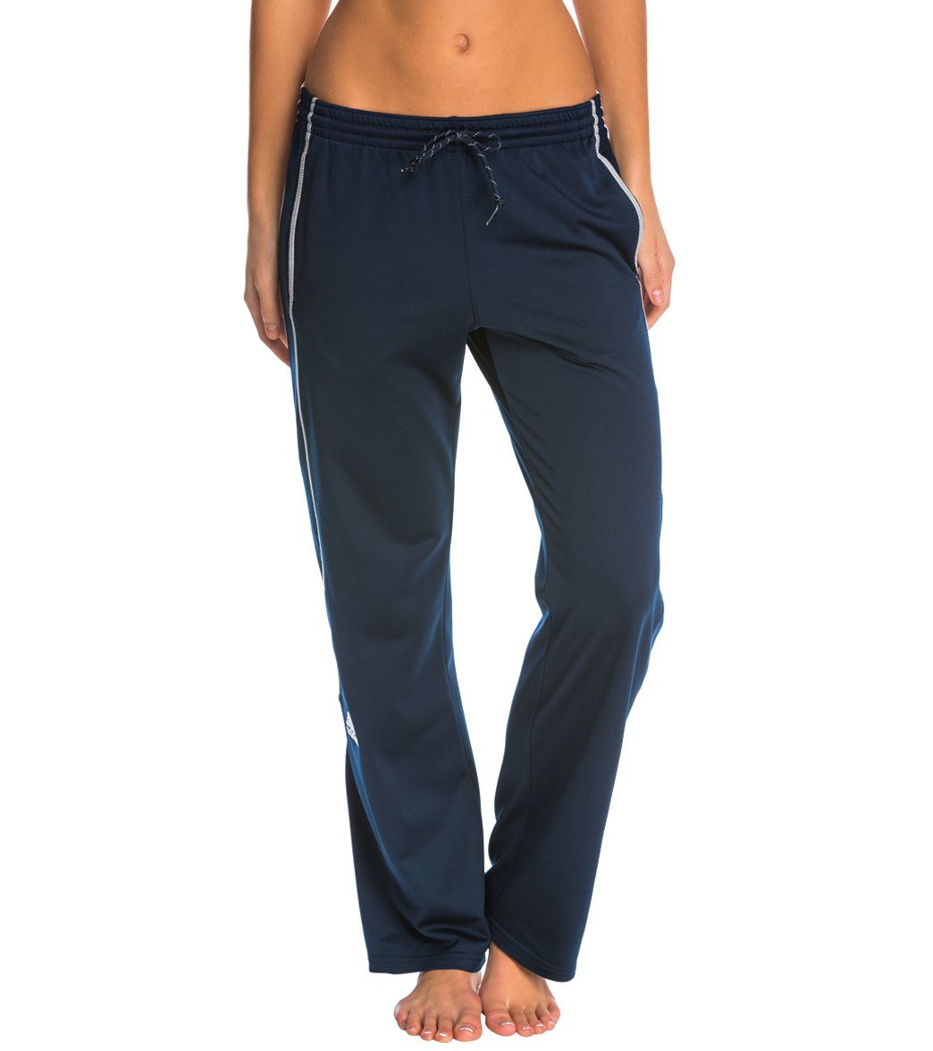 Adidas Women's Utility Warm Up Pants - Navy X-Small Polyester - Swimoutlet.com