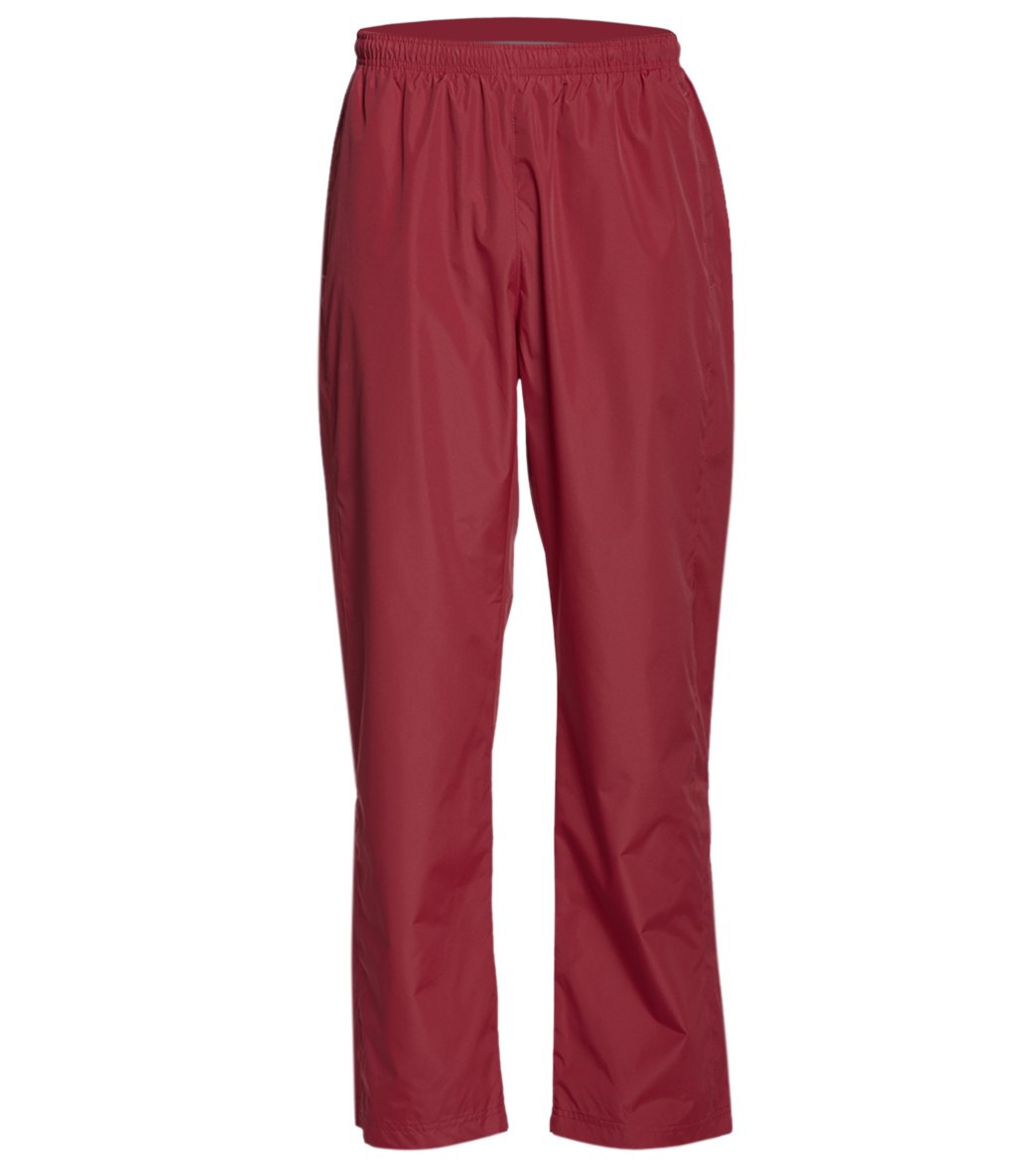 Women's Warm Up Pants - Maroon 2Xl Polyester - Swimoutlet.com