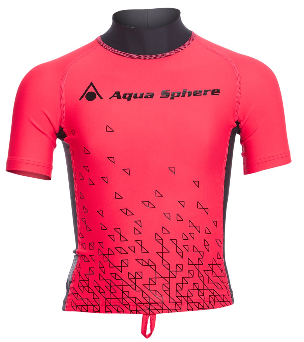 Aqua Sphere Youth Bix Rashguard - Pink/Bright Pink 10Y Elastane/Polyester - Swimoutlet.com